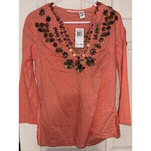 For The Republic Gypsy Passion Dark Peach New With Tags Small 100% Cotton